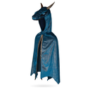 Déguisement de dragon cape Deluxe bleu nuit 