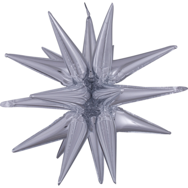Ballon étoile polaire argent 88 cm