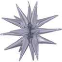 Ballon étoile polaire argent 88 cm