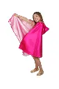 Cape réversible enfant rose-fushia