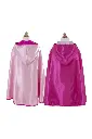Cape réversible enfant rose-fushia