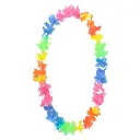 Set de 25 colliers Hawaïens multicolores