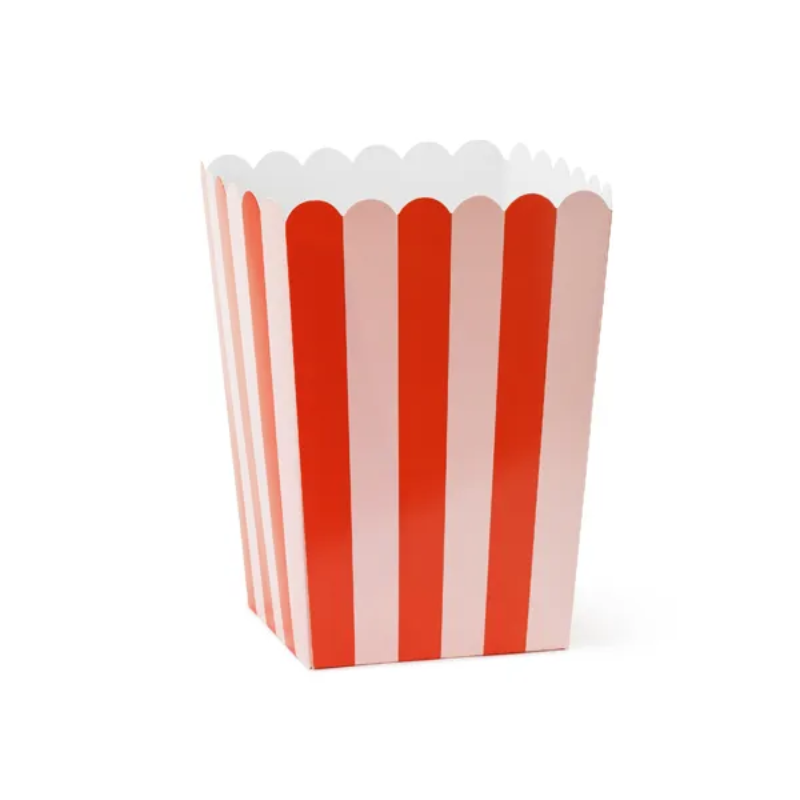 6 Boîtes à Popcorn rouge et rose