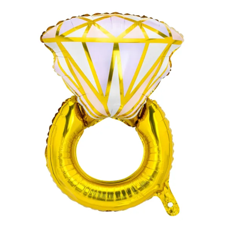 Ballon bague dorée 95 cm