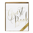Livre d'or "Guest Book" blanc et or