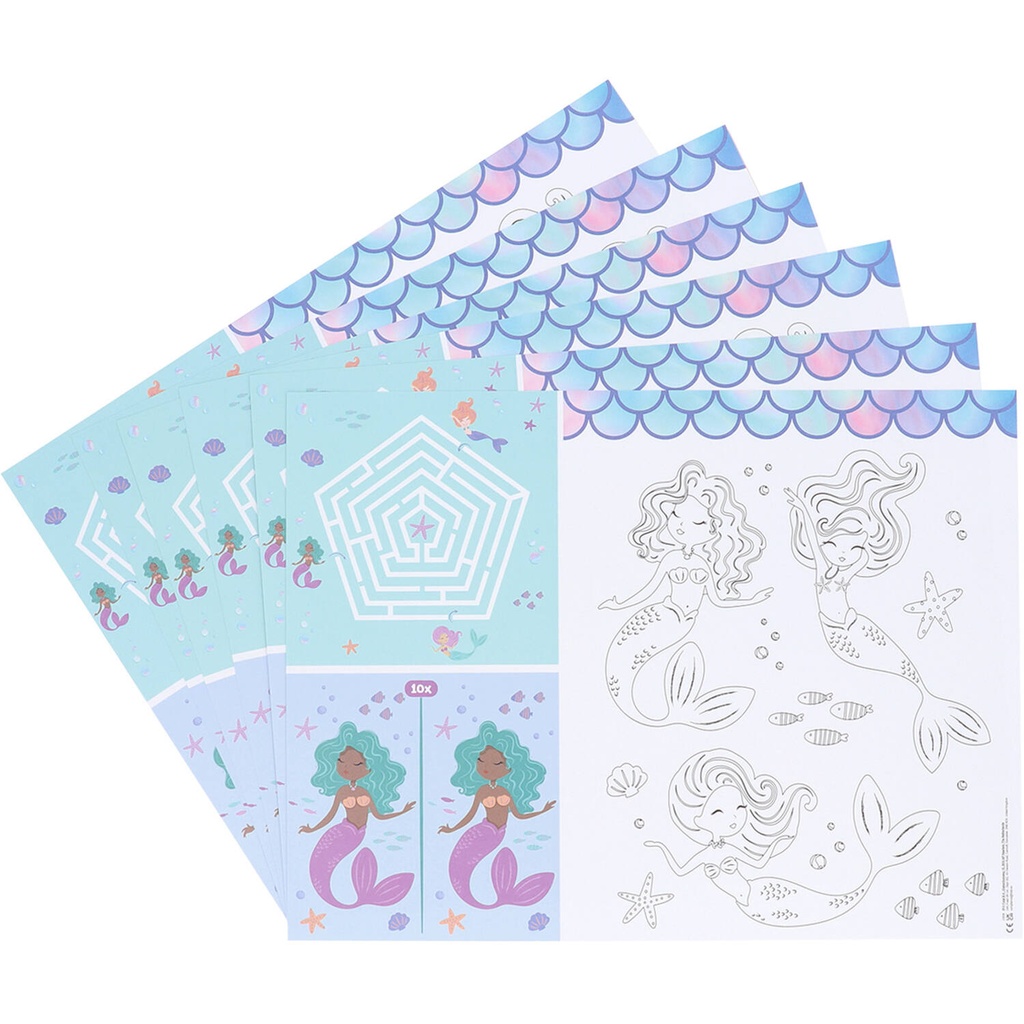 Set de table d'activités - Mermaid Magic - 6 pièces