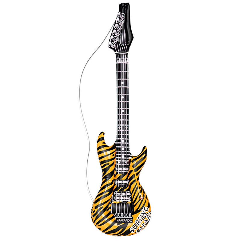 Guitare gonflable avec motif animalier
