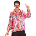 Déguisement chemise des années 70 pour homme - 3 couleurs ass.