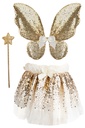 Set Papillon sequin doré