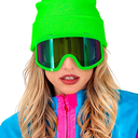 Lunettes de ski 80's fluo
