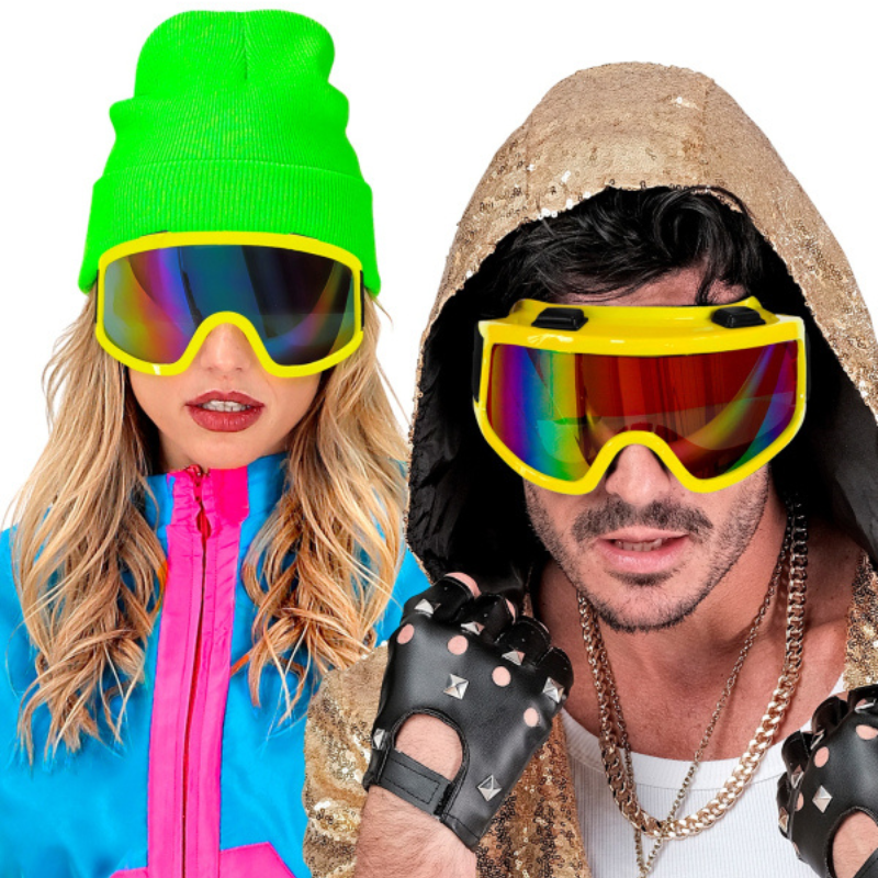 Lunettes de ski 80's fluo