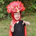 Cape Triceratops rouge 4-6 ans 