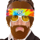 Lunettes Hippie en plastique avec bandeau