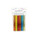 6 Sarbacanes couleurs métallisés