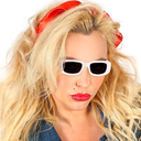 Lunettes de soleil blanche 