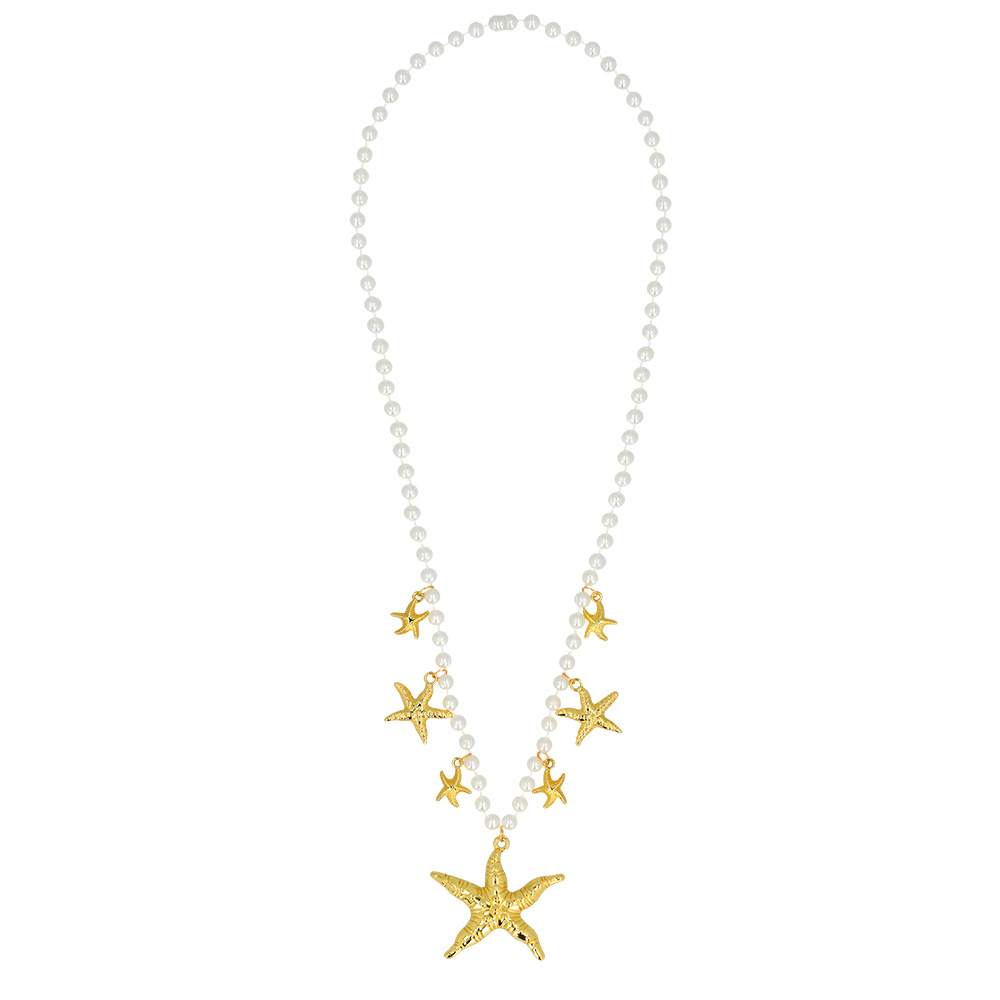Collier perles et étoiles de mer