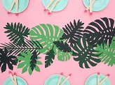 Feuilles tropicales en carton lot de 21