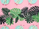 Feuilles tropicales en carton lot de 21