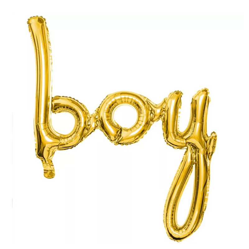 Ballon "Boy" doré 63 x 74 cm