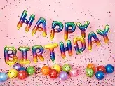 Guirlande Happy Birthday en ballon