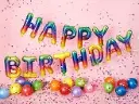 Guirlande Happy Birthday en ballon