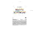 Guirlande ballon Happy Birthday Rainbow