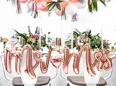 Ballon Alu "Mr & Mrs" Rose Gold