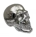 Tête de mort argenté 17 cm