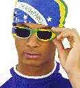 Lunettes drapeau Brésil
