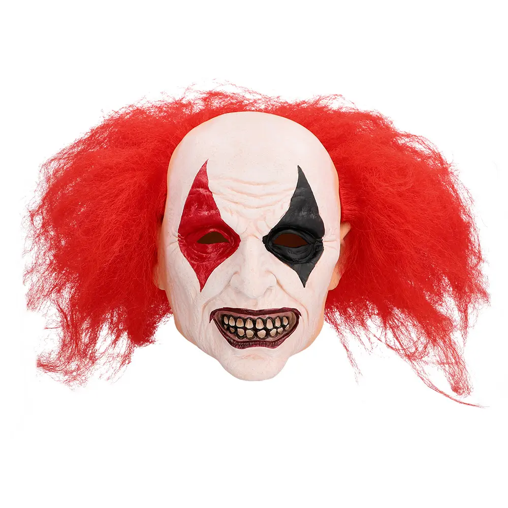 Masque tête latex Ruddy clown