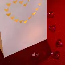 10 Photophores en papier motif cœur