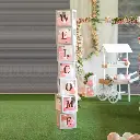 Set de 48 lettres adhésives rose gold