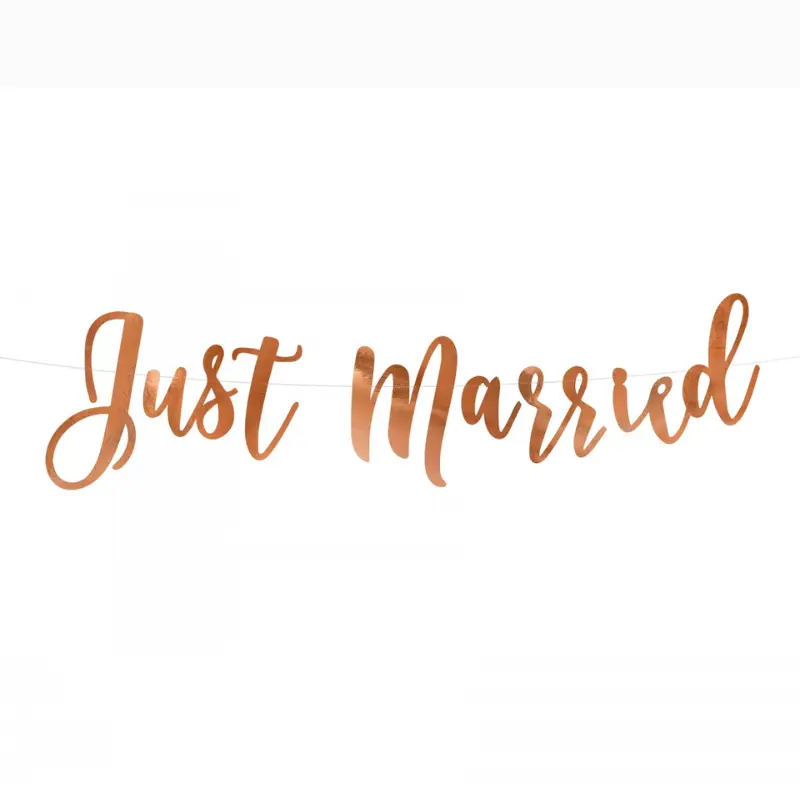 Guirlande "Just Married" rose gold