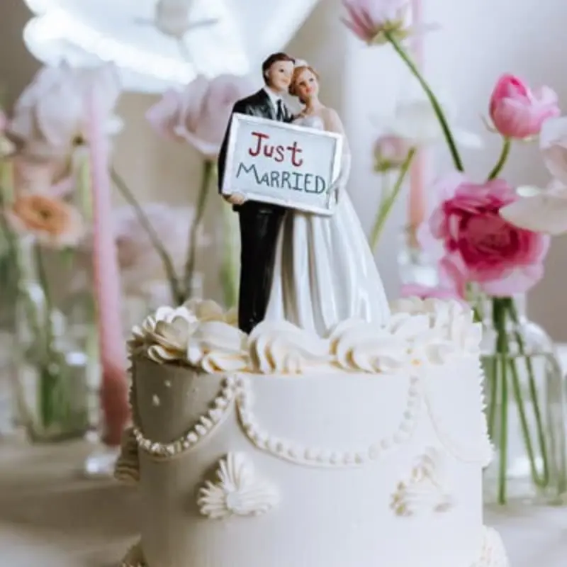 Figurine couple "Just Married"
