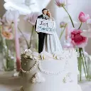 Figurine couple "Just Married"