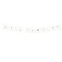 Guirlande "Just Married" blanc et or 155 cm
