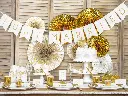 Guirlande "Just Married" blanc et or 155 cm