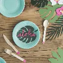 6 Marque-places feuille de monstera - Aloha