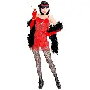 Déguisement Charleston 20's rouge pour femme