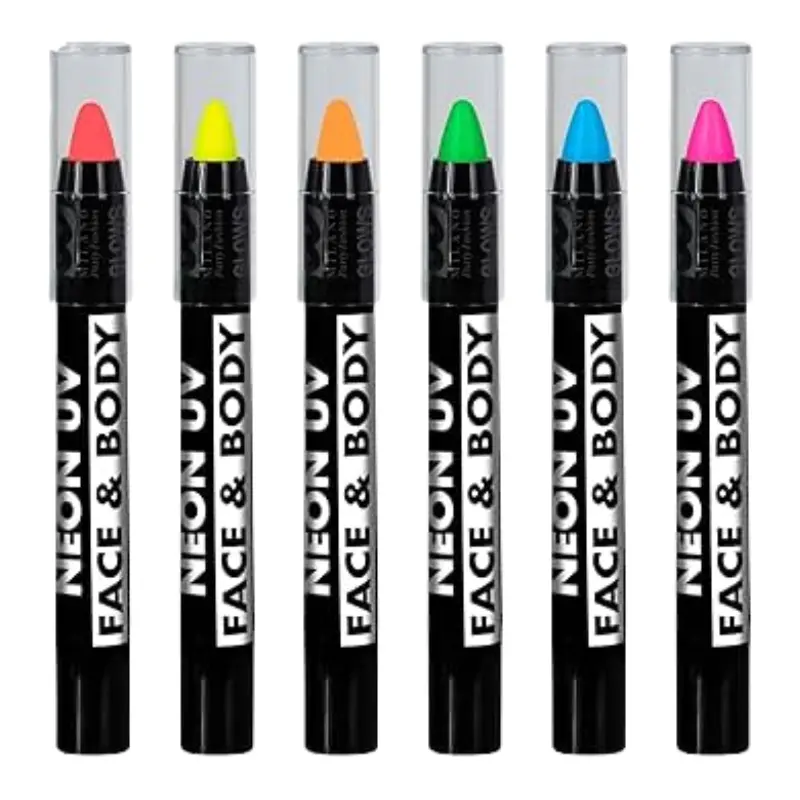 Set de 6 crayons néon UV
