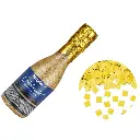 Canon à confettis champagne, doré, 20,5 cm