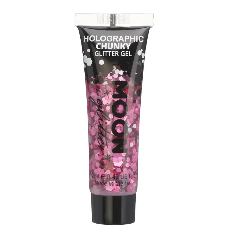 Gel pailleté holographique rose- Moon Glitter
