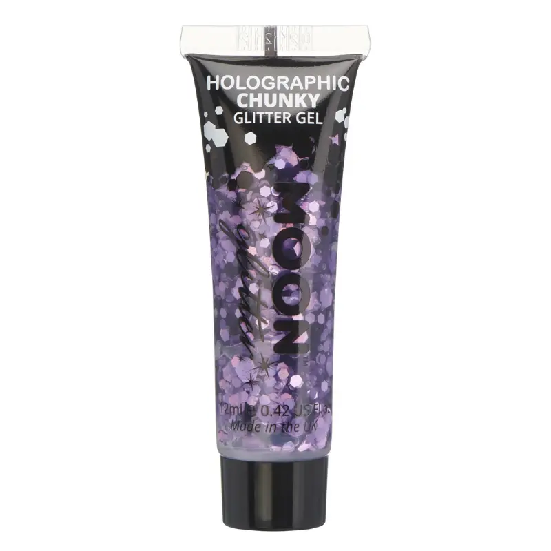 Gel pailleté holographique violet - Moon Glitter