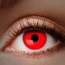 Lentilles fantaisies UV Rouge - 1 mois