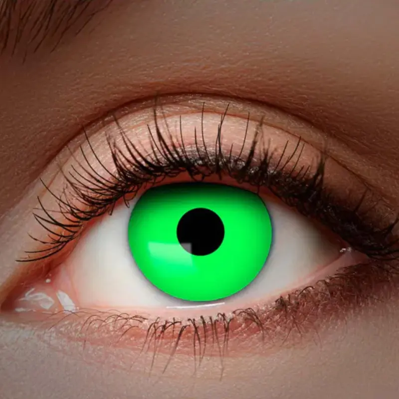 Lentilles fantaisies UV vert