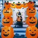 Arche gonflable Citrouilles lumineuses