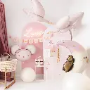 Ballon alu petite souris rose 75 x 46 cm