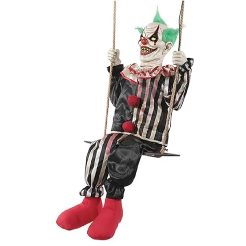 clown effrayant sur balançoire