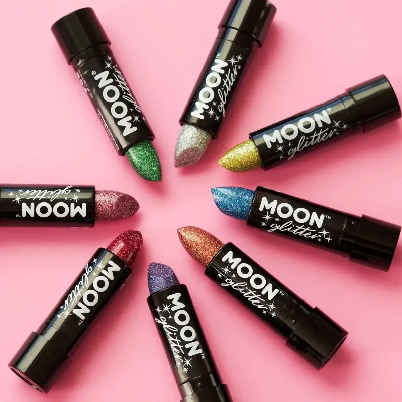 Rouge à lèvres paillettes irisées vertes - Moon Glitter
