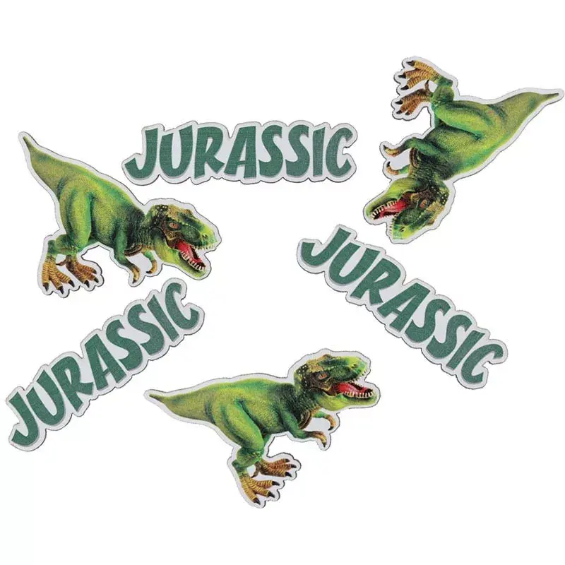 10 confettis en bois dinosaure